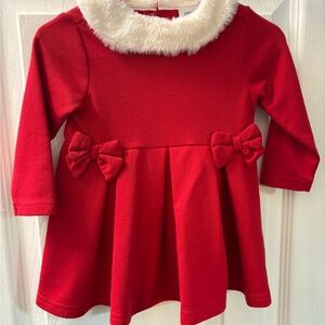 Crown & Ivy Red Dress with White Collar